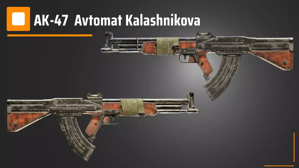 AK-47  Avtomat Kalashnikova 3D model