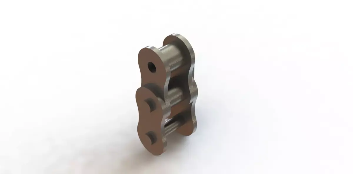 Corrente de Rolos ASA 60 Roller Chain 3D model