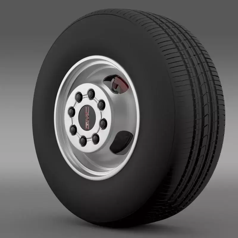 GMC Sierra 3500HD 2008 wheel 3D model