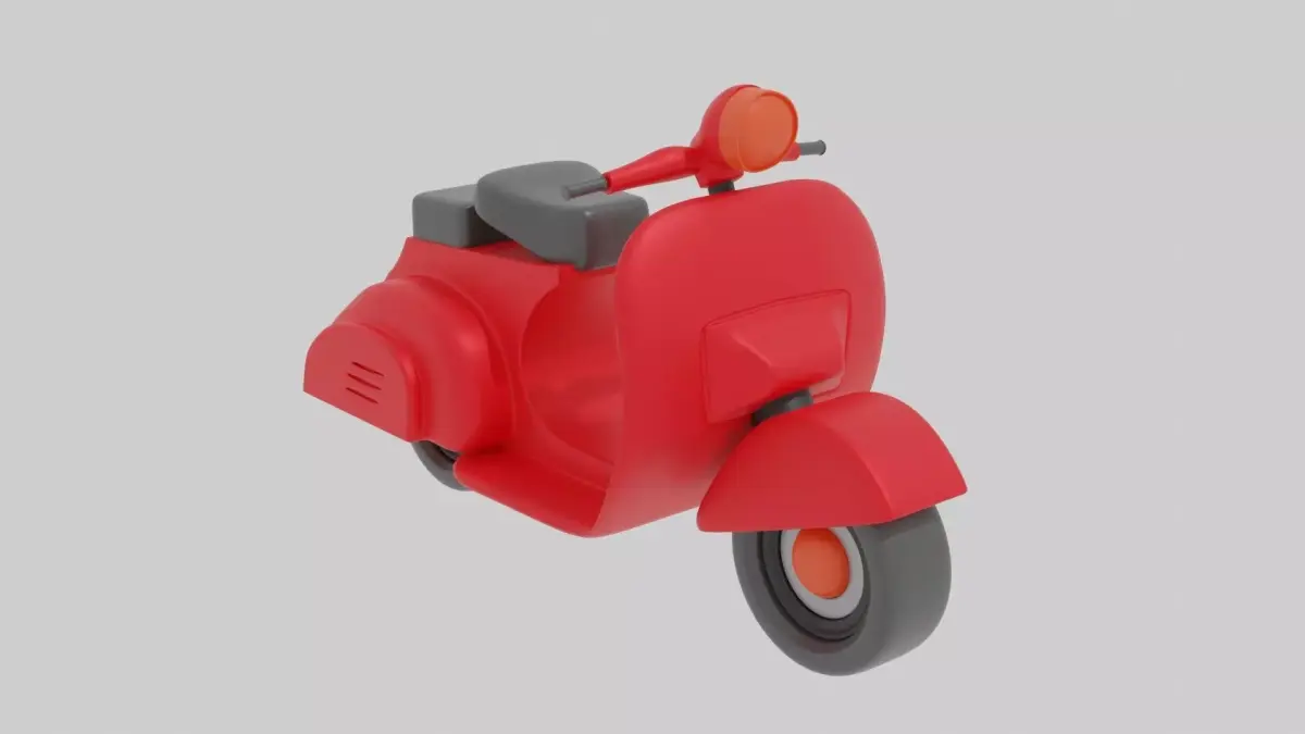 Scooter in toy 3D print model