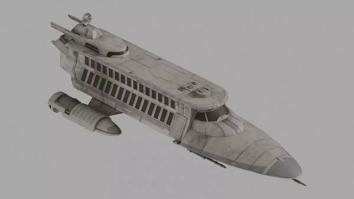 Lady Luck Space Yacht - Star Wars 3D model