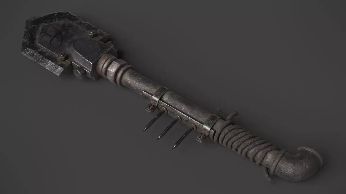 Modifiable Strike Weapon 18 Low-poly 3D model