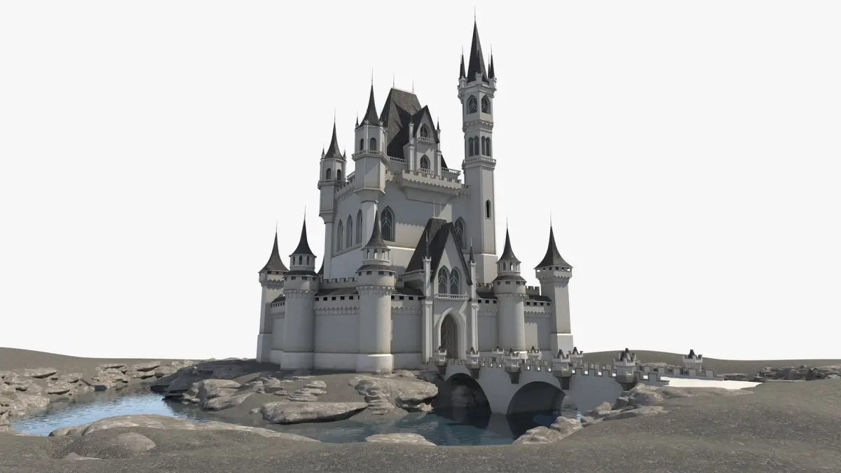 Medieval Castle 3D model 18