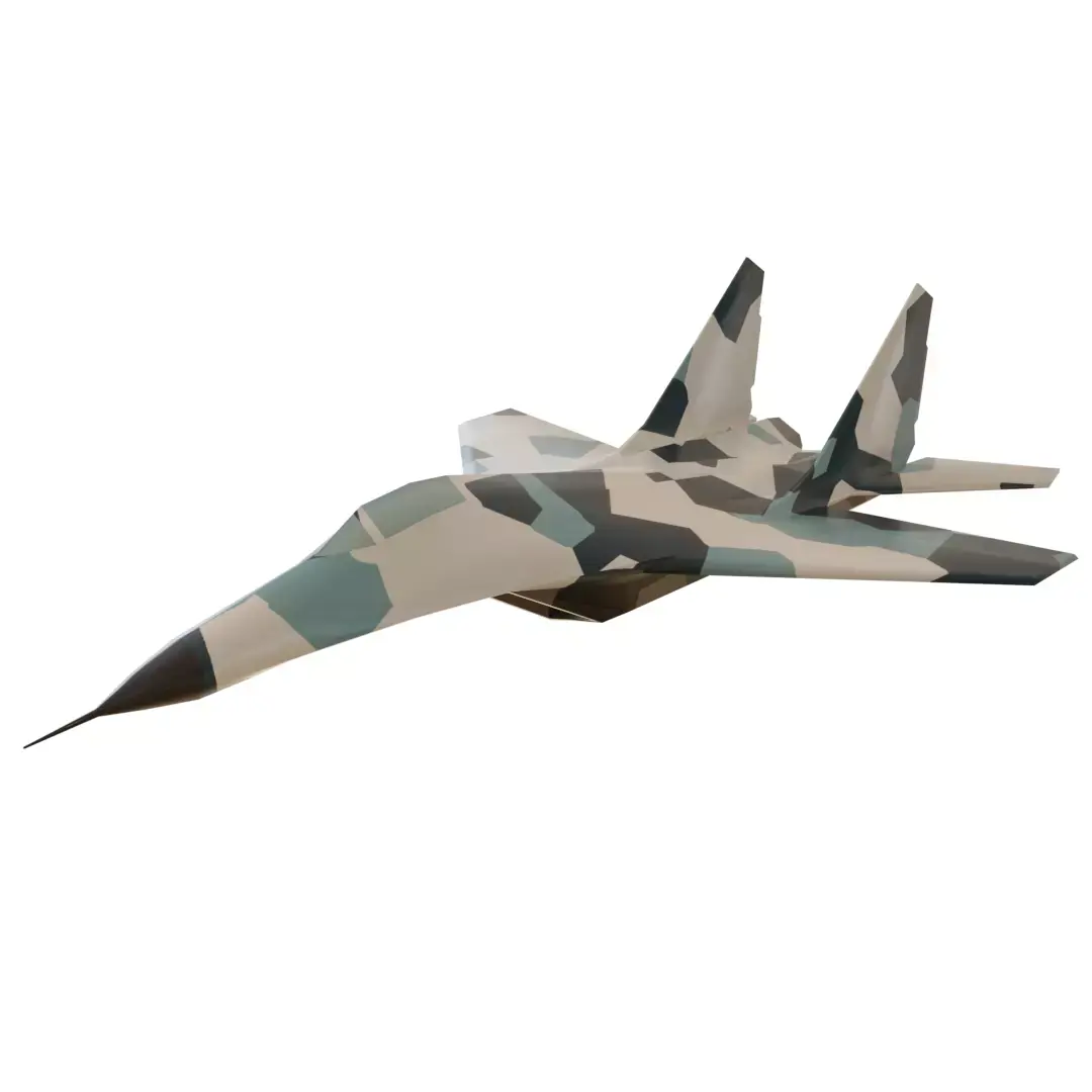 MiG29 Low Poly Low-poly 3D model