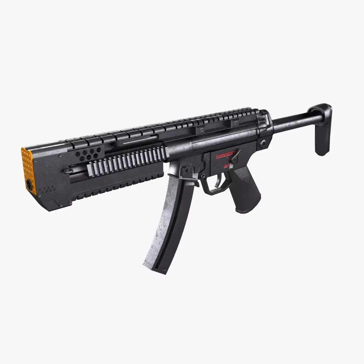 Sub Machine Gun Low-poly 3D model purchase