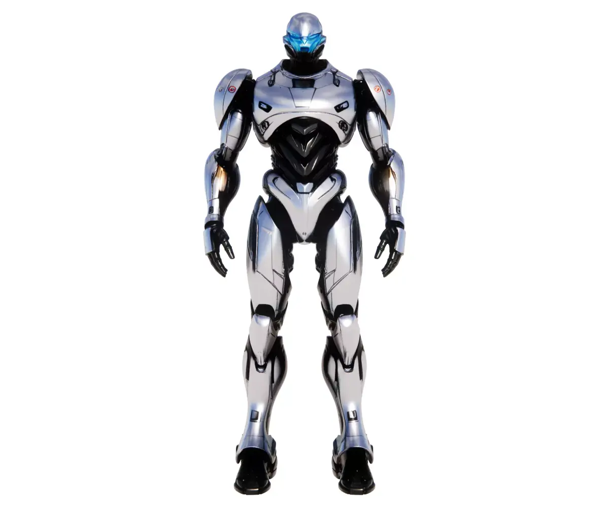 Futuristic Silver Sci Fi Robot 3D model