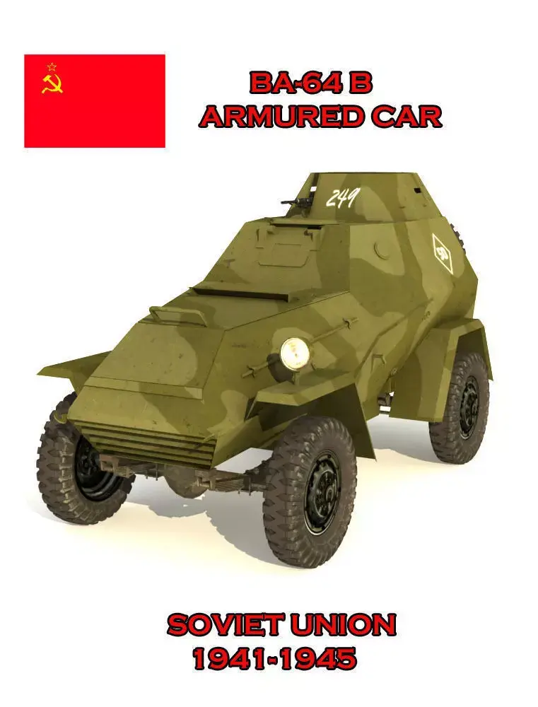 BA 64 B SCOUT CAR 3D model