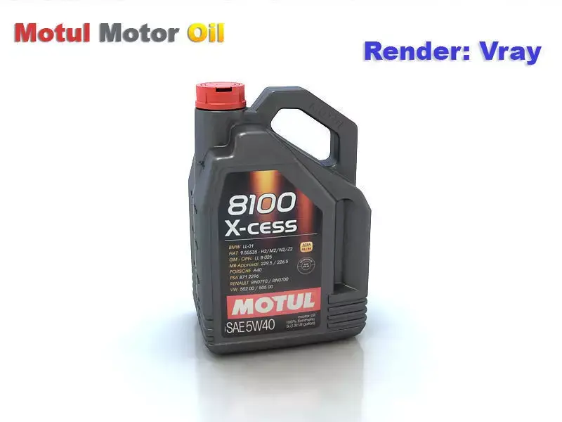 Motul motor oil 3D model