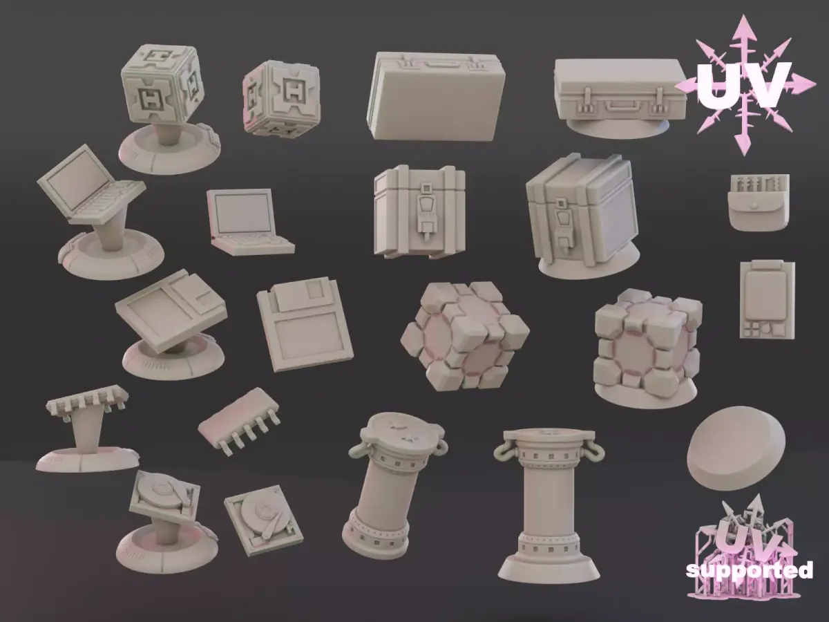 star grave loot tokens 3D print model