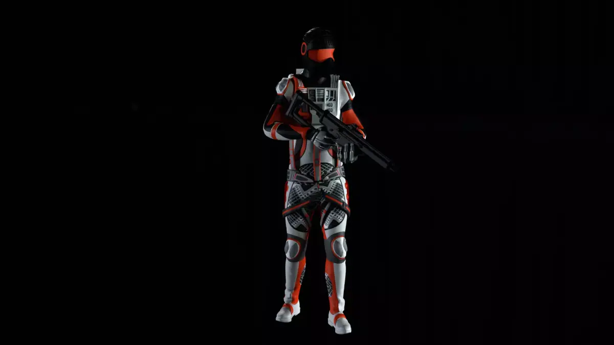 Robot Soldier - Assault Soldier Low-poly 3D model order