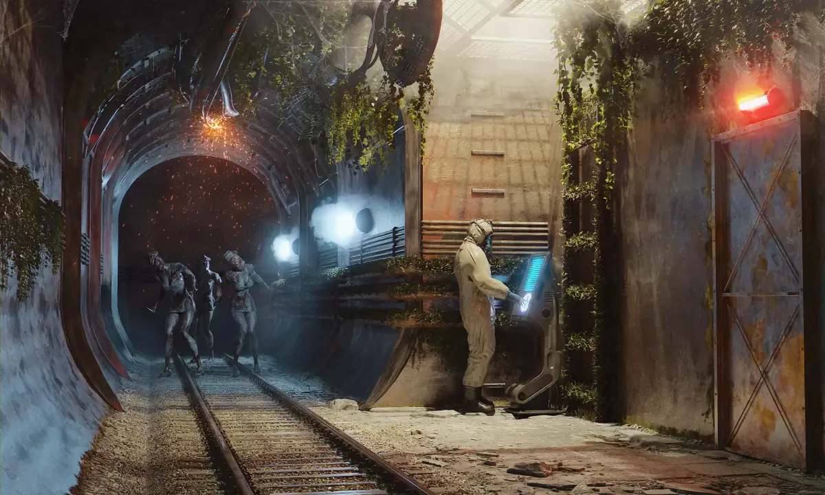 Underground Facility Low-poly 3D model