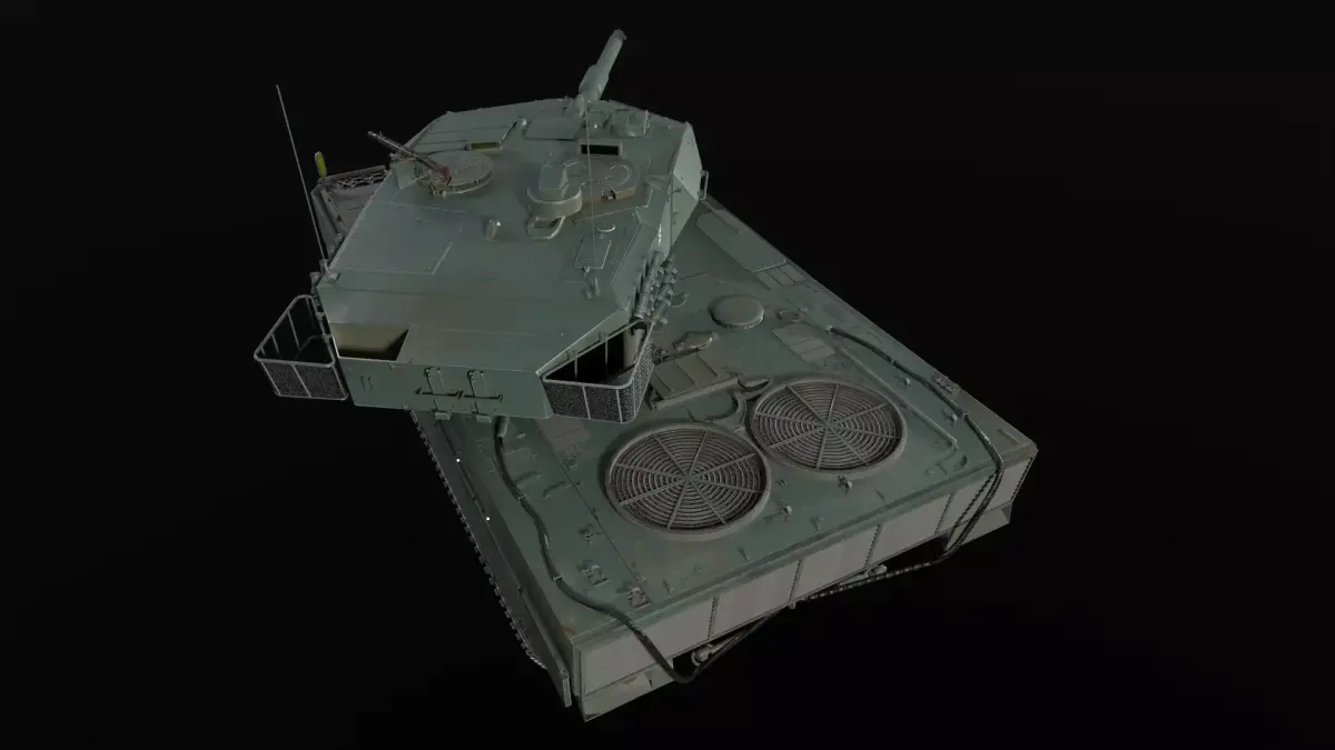 Leopard 2A5 Low-poly 3D model