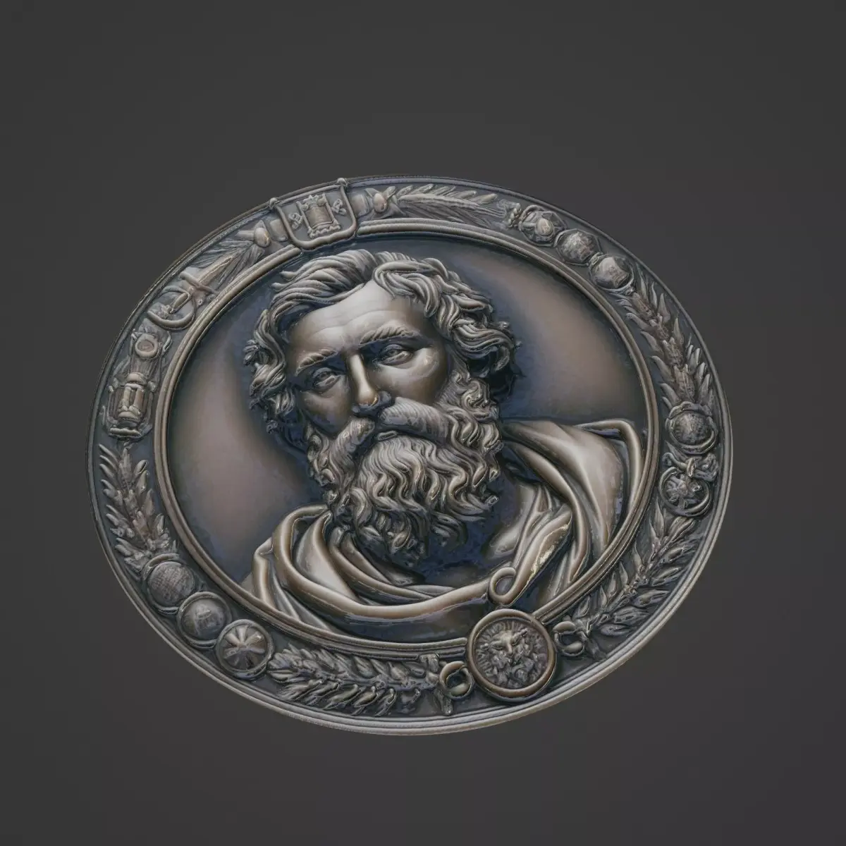 William Wallace Medallion 3D print model