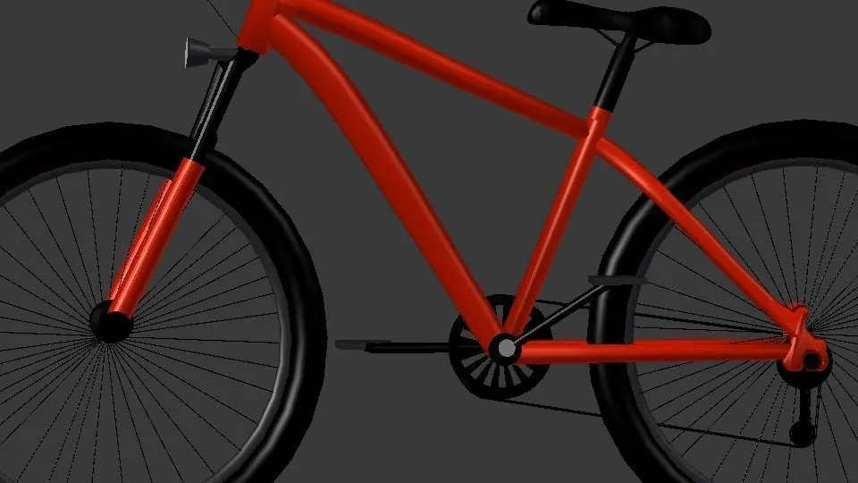 Blender made High quality bicycle 3D model