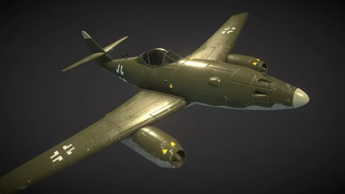 Messerschmitt Me 262 Low-poly 3D model