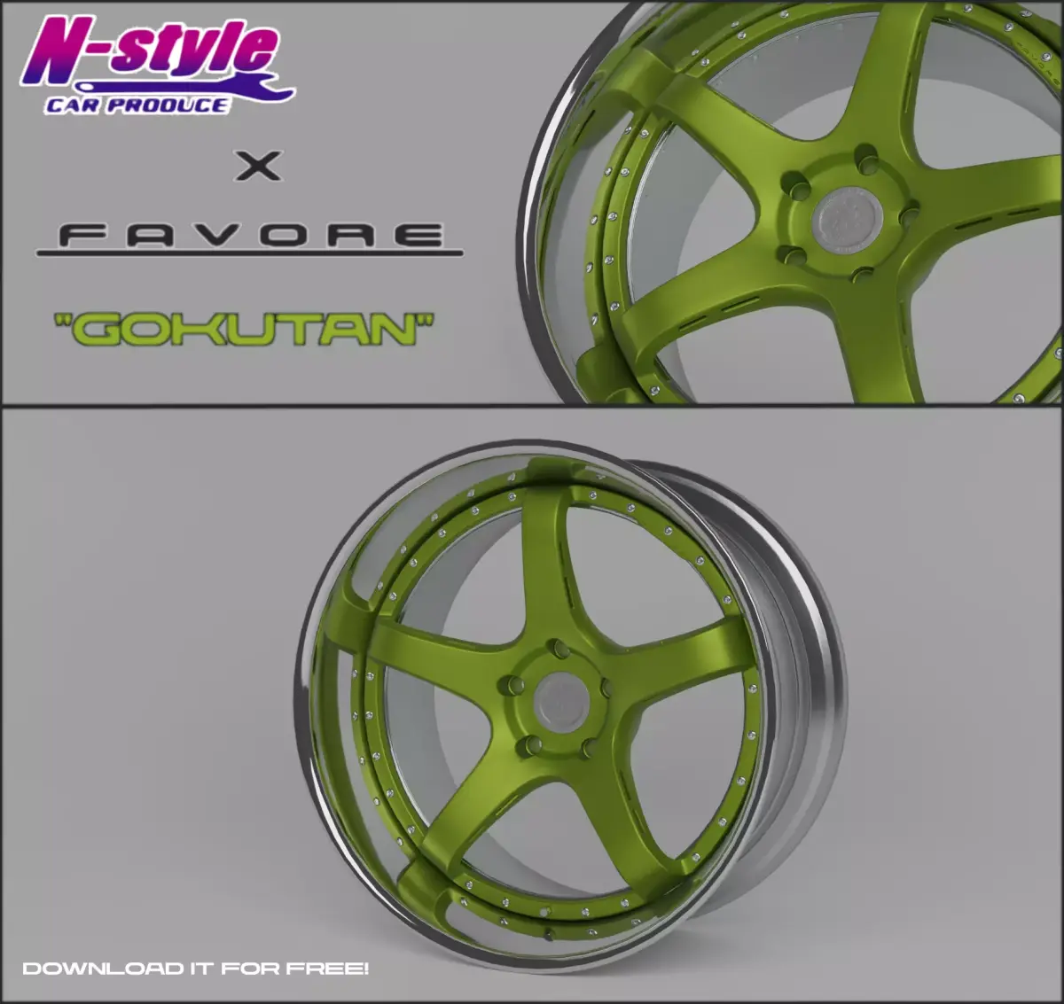 N Style X Favore Gokutan Free low-poly 3D model