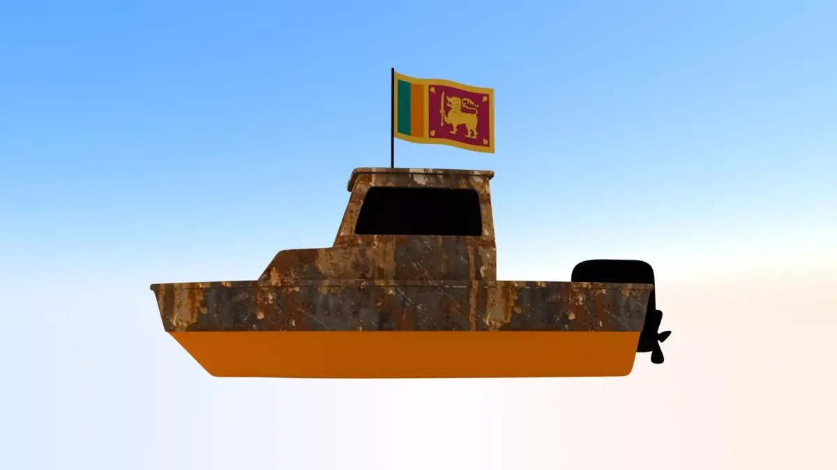 Sri Lanka Fishing Boat 3D model