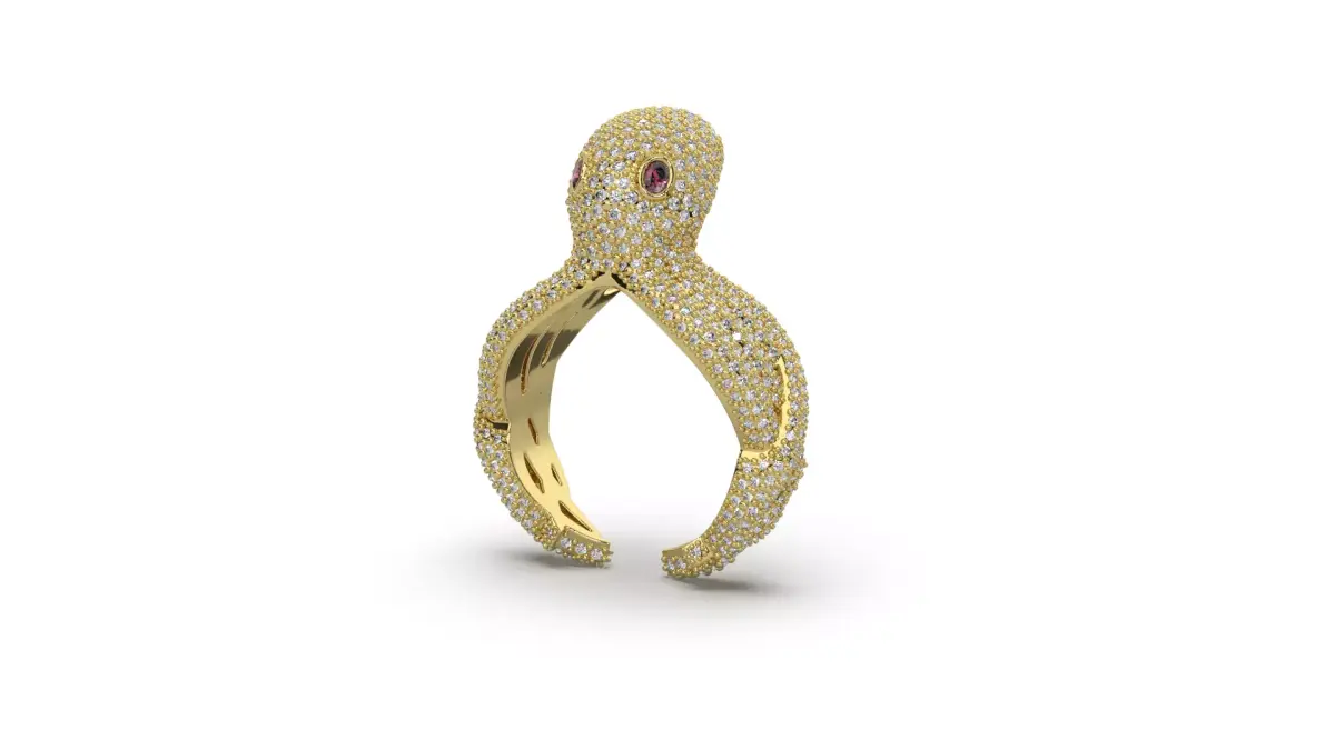 Octopus ring  3D print model