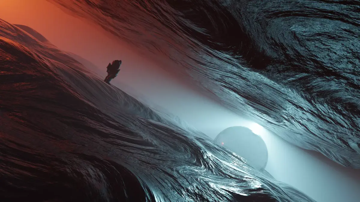 sci fi planet art 3D model