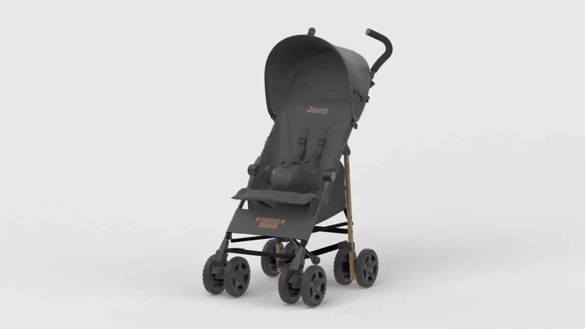 Baby stroller 3D model 3D model 20