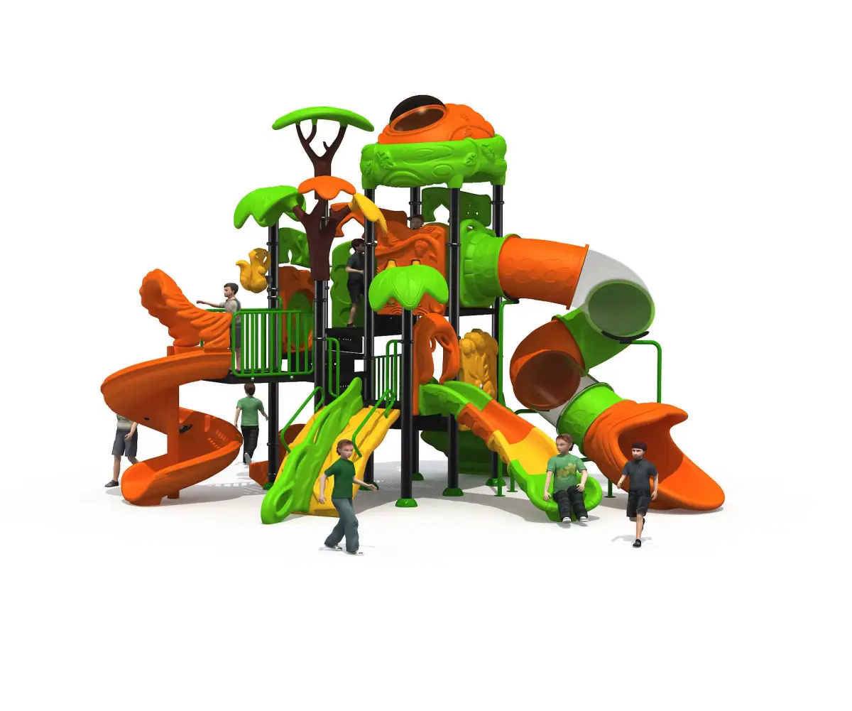 Kids outdoor commercial play structure 3D model 3D model 4