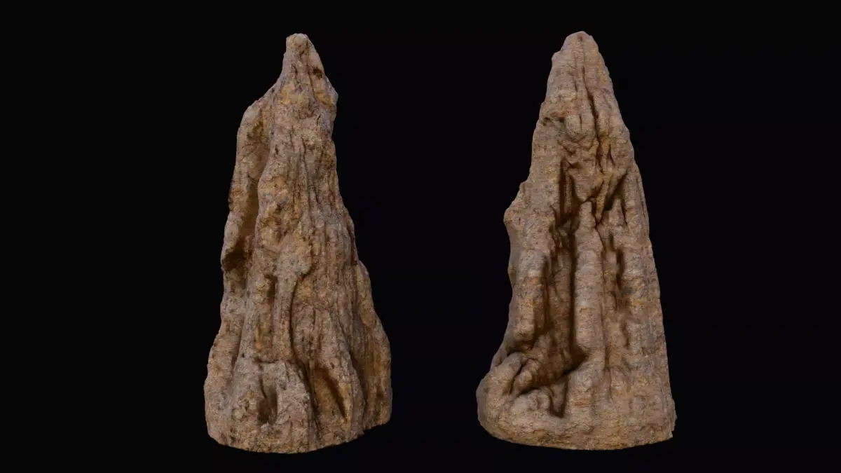 big termite mound Low-poly 3D model