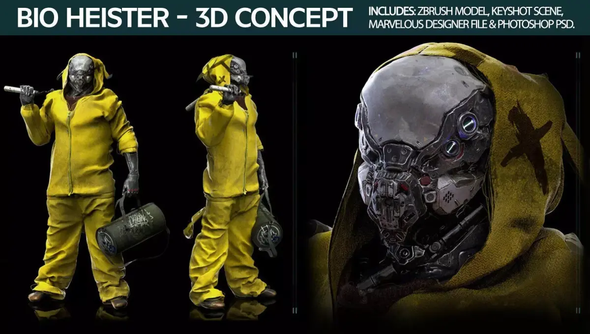 Bio Heister 3D Concept 3D model