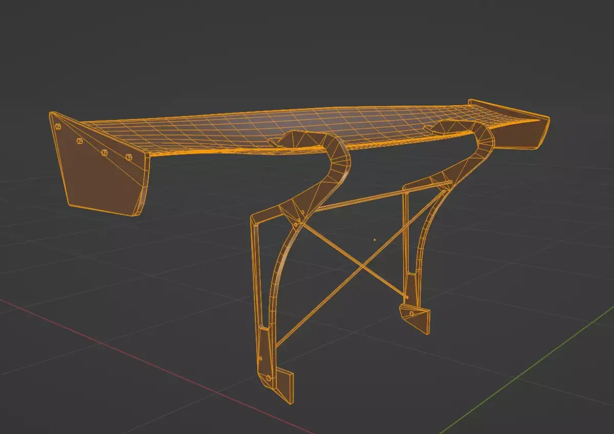 Drift Spoiler Free low-poly 3D model