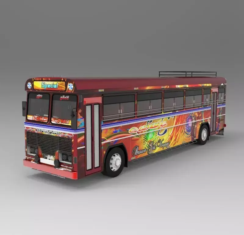 Lanka Ashok Leyland Bus 3D model