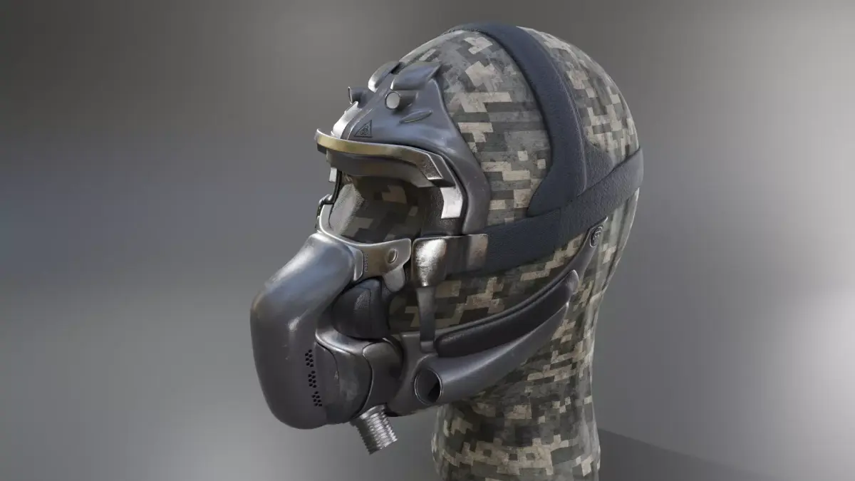 Pilot Mask Sci Fi 3D model