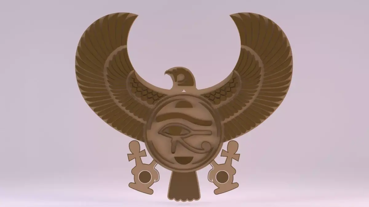 Egyptian Symbols - 035 Low-poly 3D model
