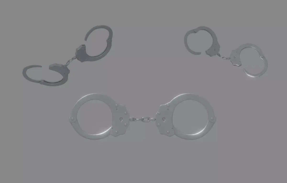 Handcuffs 3D model purchase
