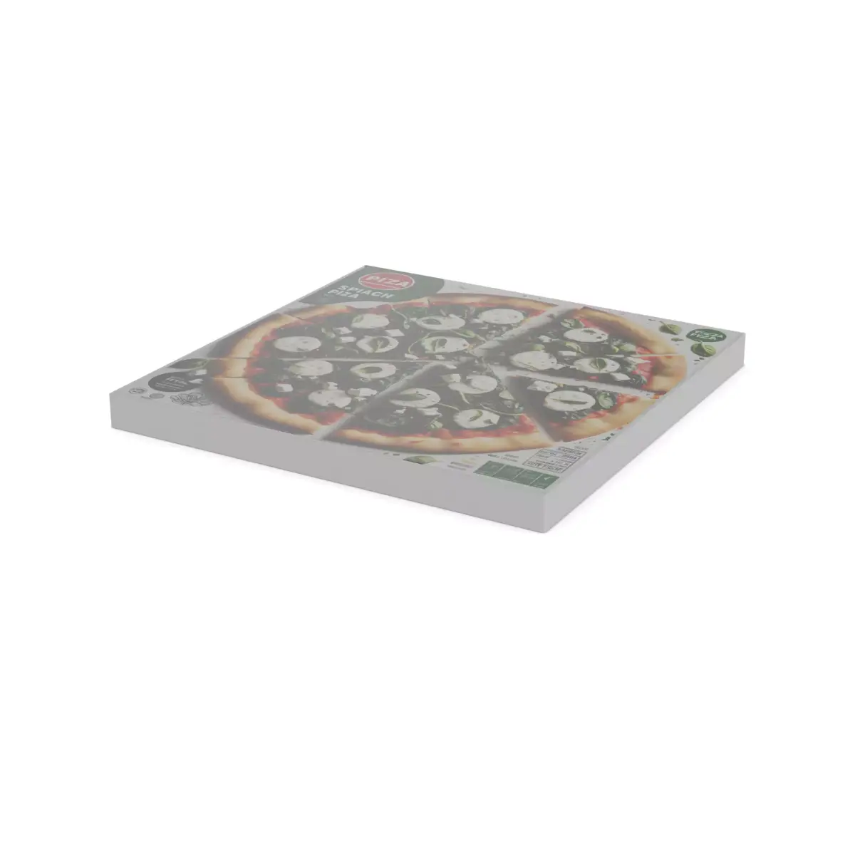 Pasties dumplings and pizzas Spinach and Feta Pizza Low-poly 3D model