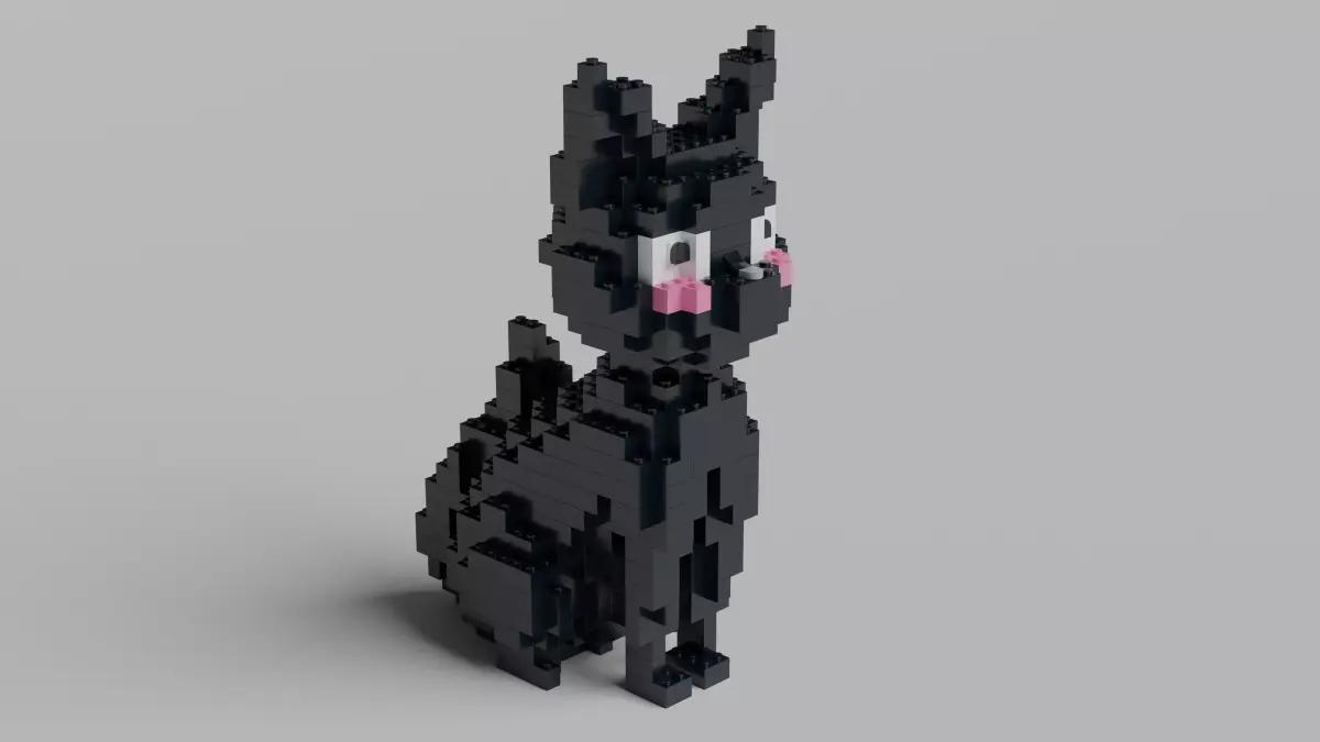 Lego Cat 3D model purchase