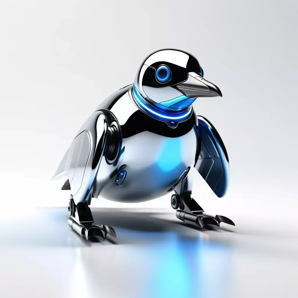 Robotic Penguin SciFi Animal Model 3D model