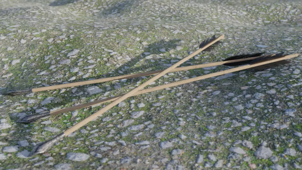 Ultra lowpoly arrow Low-poly 3D model