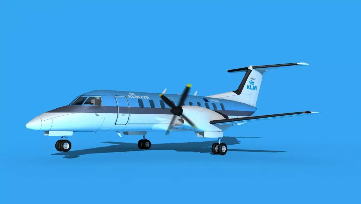 Embraer EMB120 KLM Excel 3D model