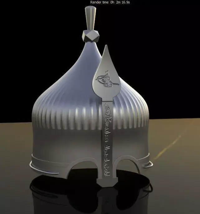 ottoman helmet 3D model