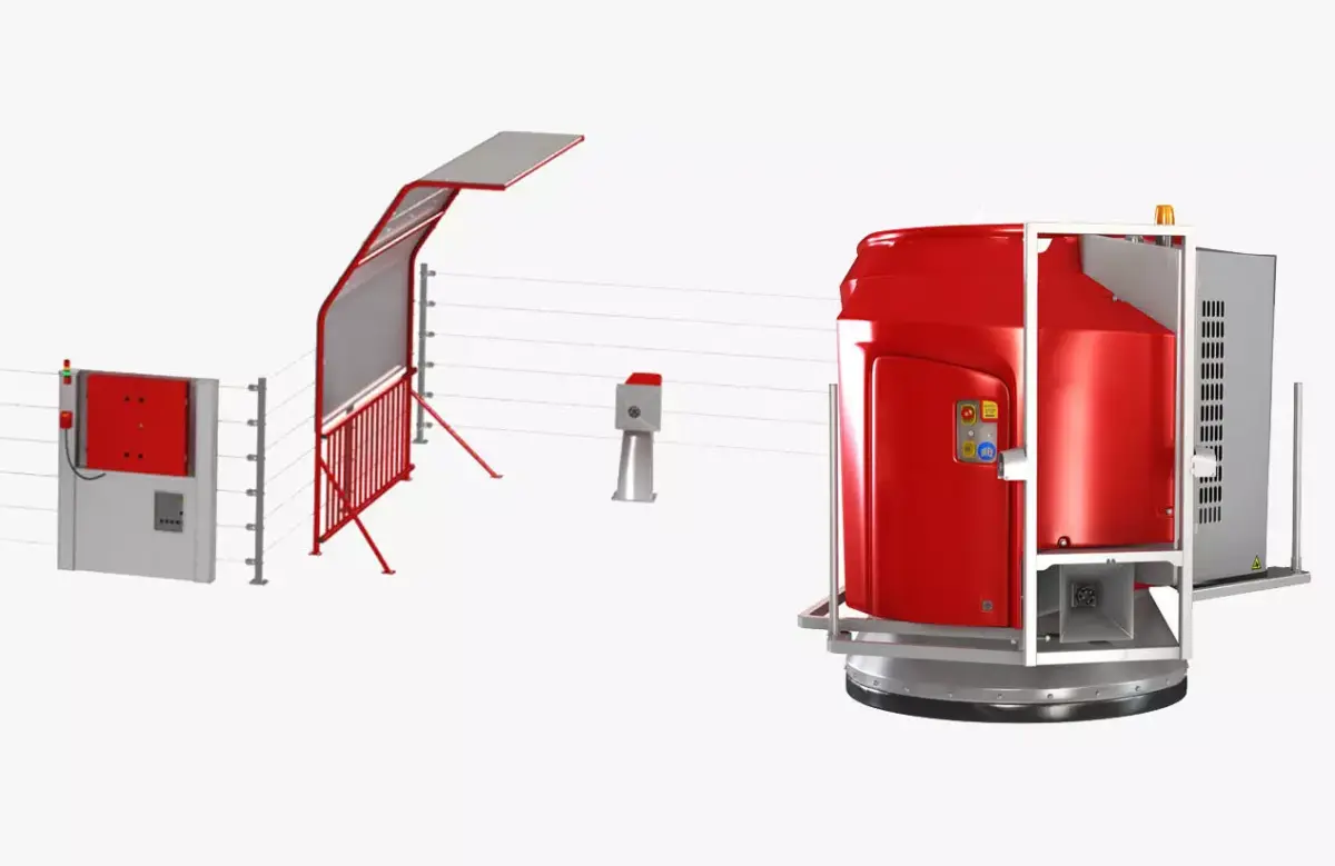 Cow Farm Feeder Robot with Charge Station 3D Model Pack