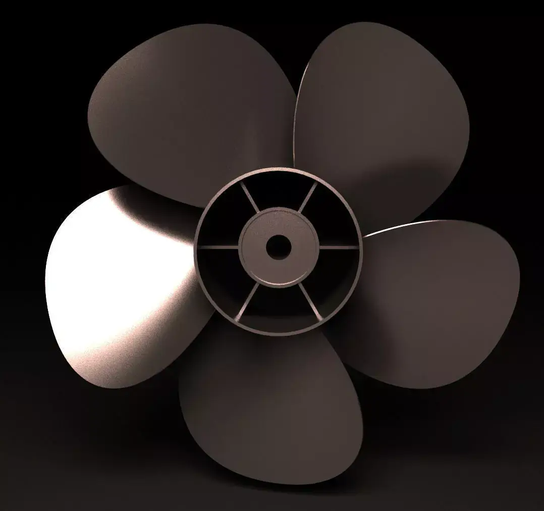 propeller metal Free 3D model