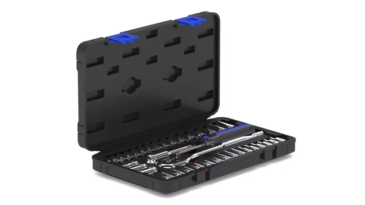 Garage Drive Socket Set Complete Ratchet and Socket Kit 3D model