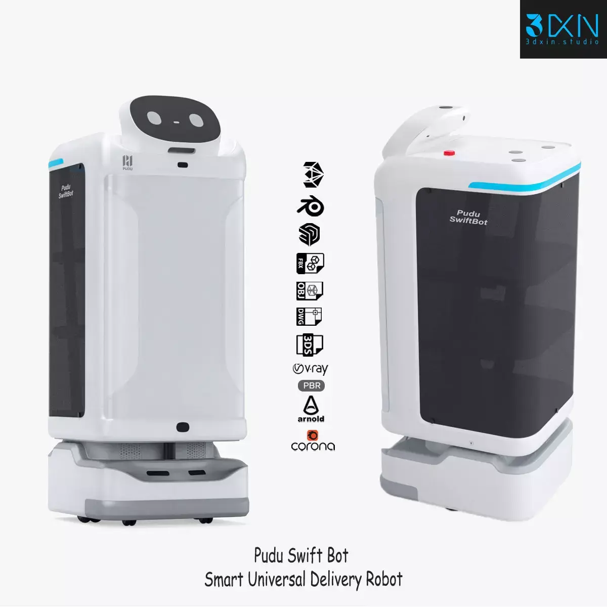 Delivery Robot Pudu Swift Bot Smart  3D model