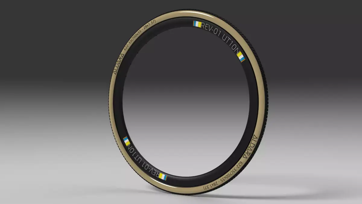 ALDARA Revolution - Gravel tire and rim 3D model