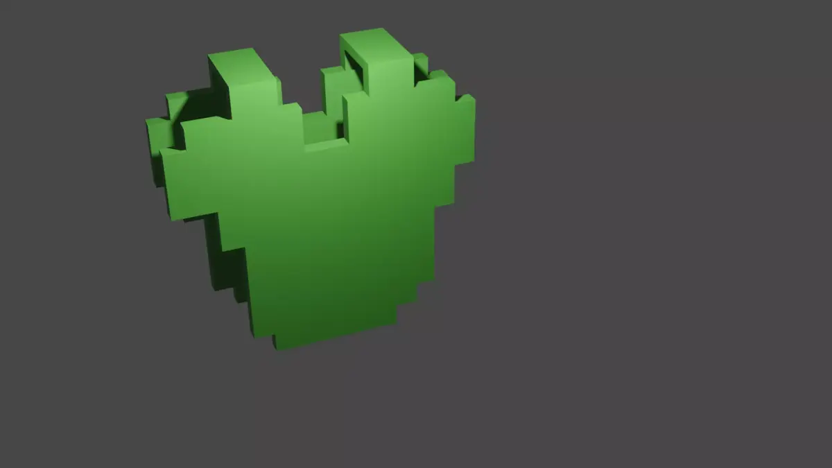 Minecraft Green Armor Free low-poly 3D model