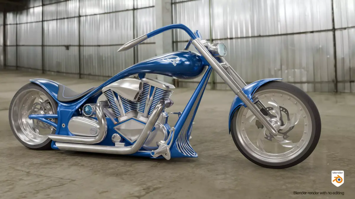 Wraith - Street Chopper 3D model