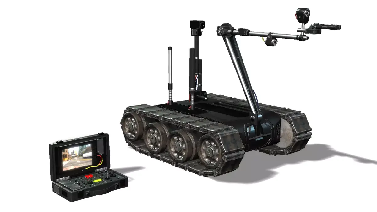 Tank Robot Low-poly 3D model