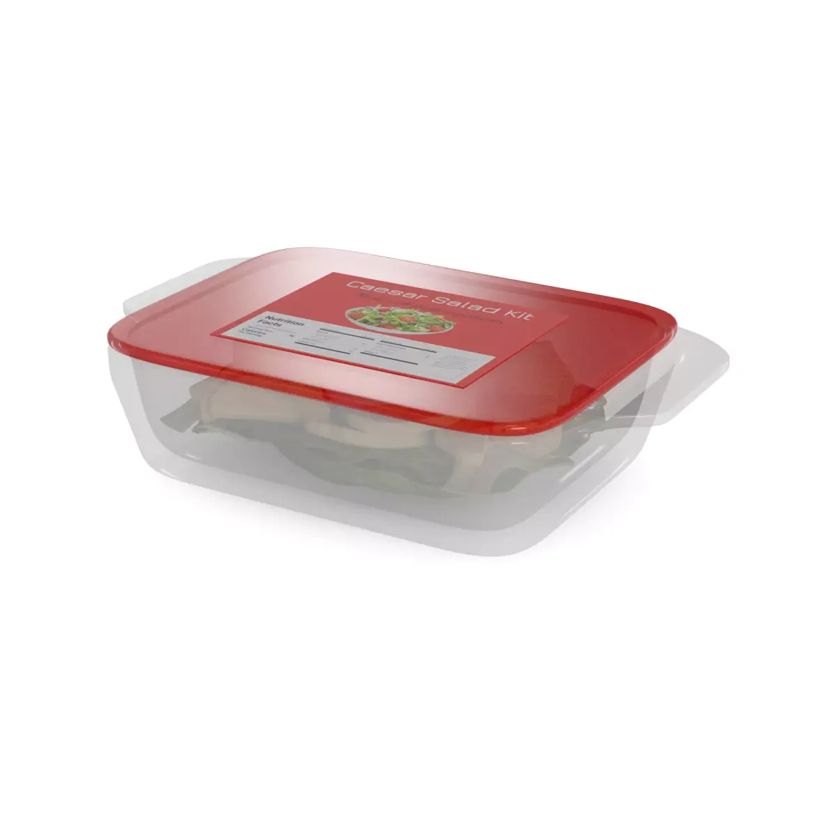 Salads Caesar Salad Kit 3D model