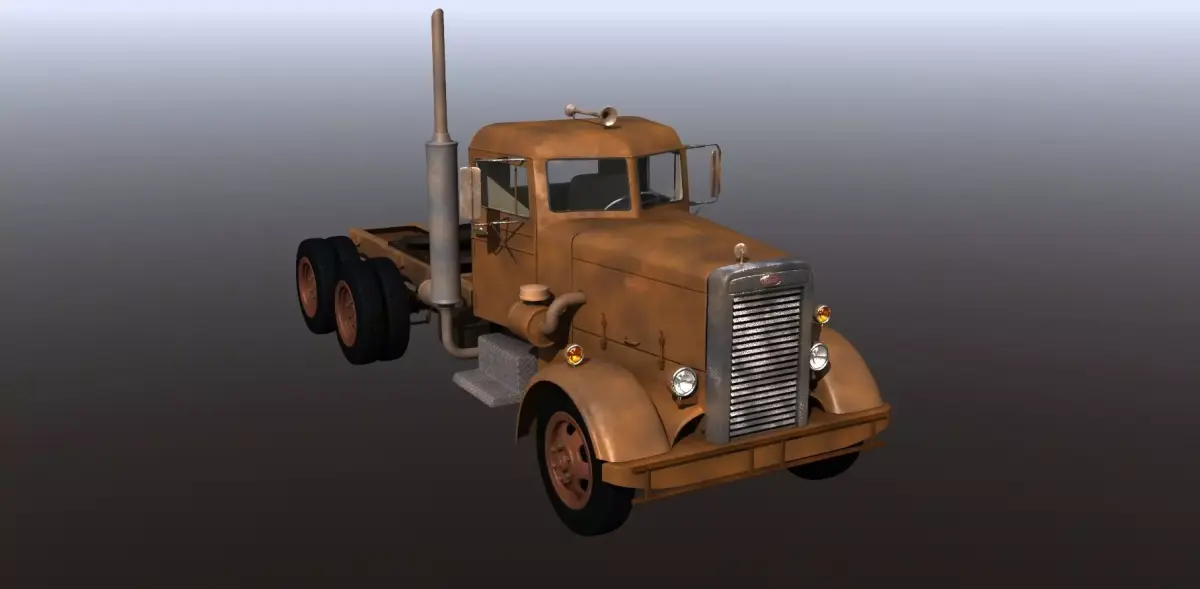 Peterbilt Truck from Duel 3D model