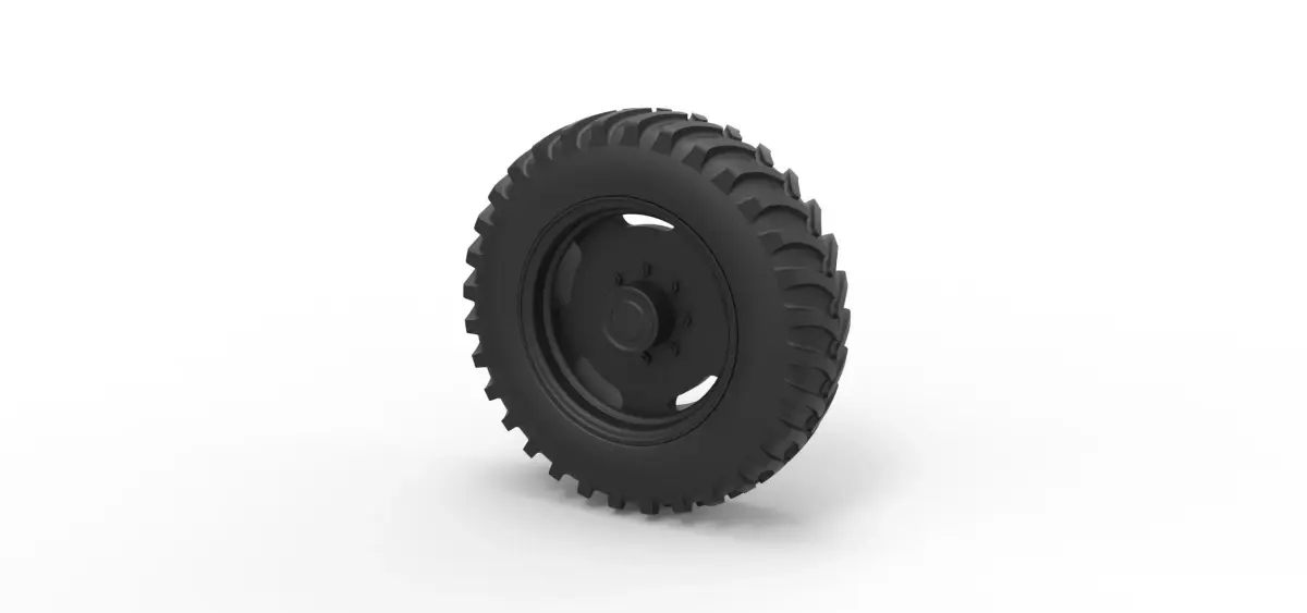 Tractor wheel 3D print model