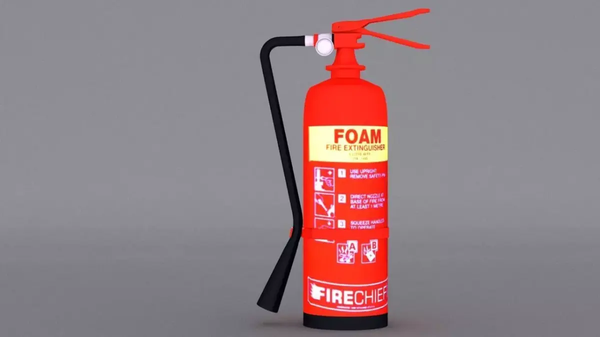 Fire Extinguisher Low-poly 3D model